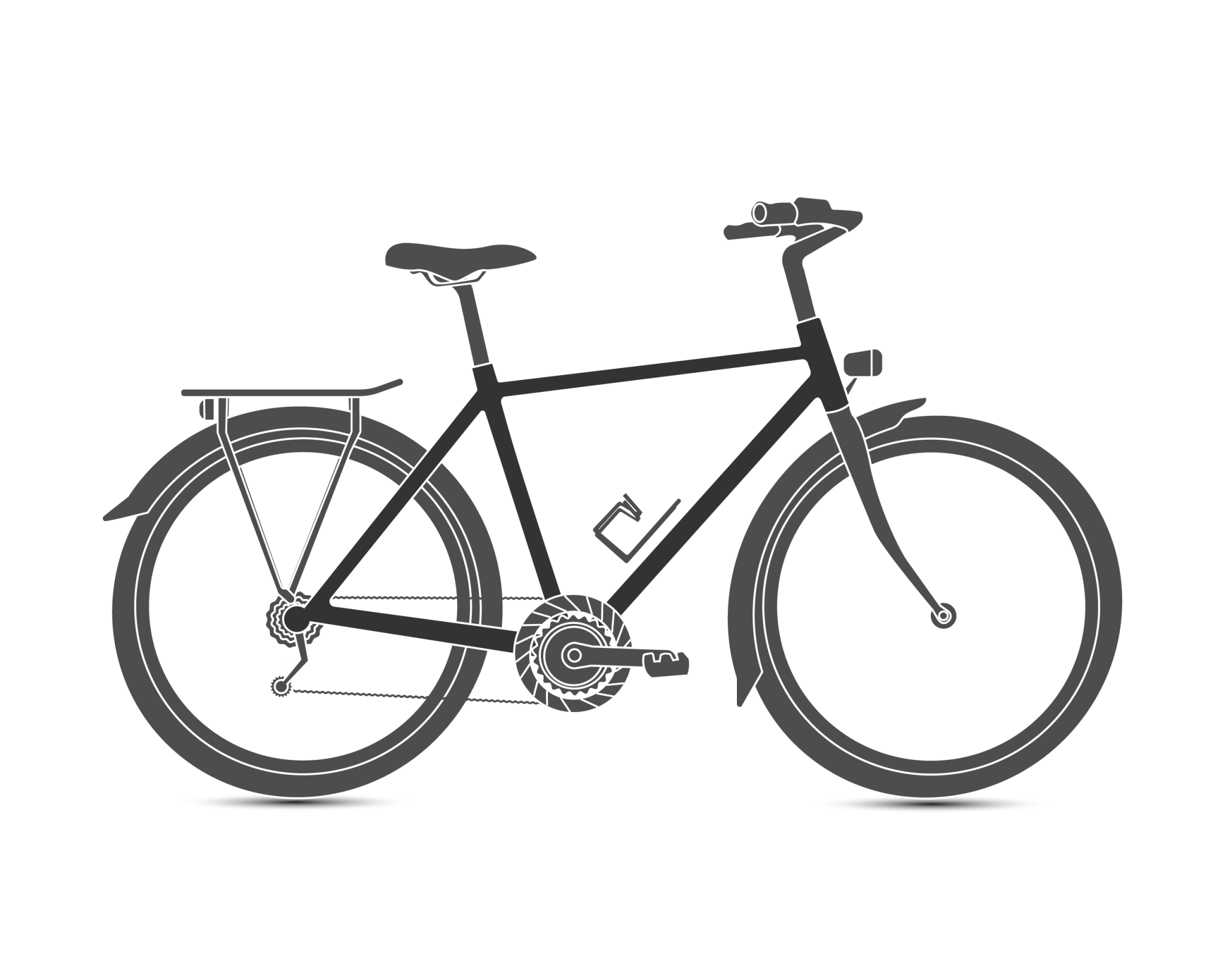 Bici muscolare uomo, modello touring